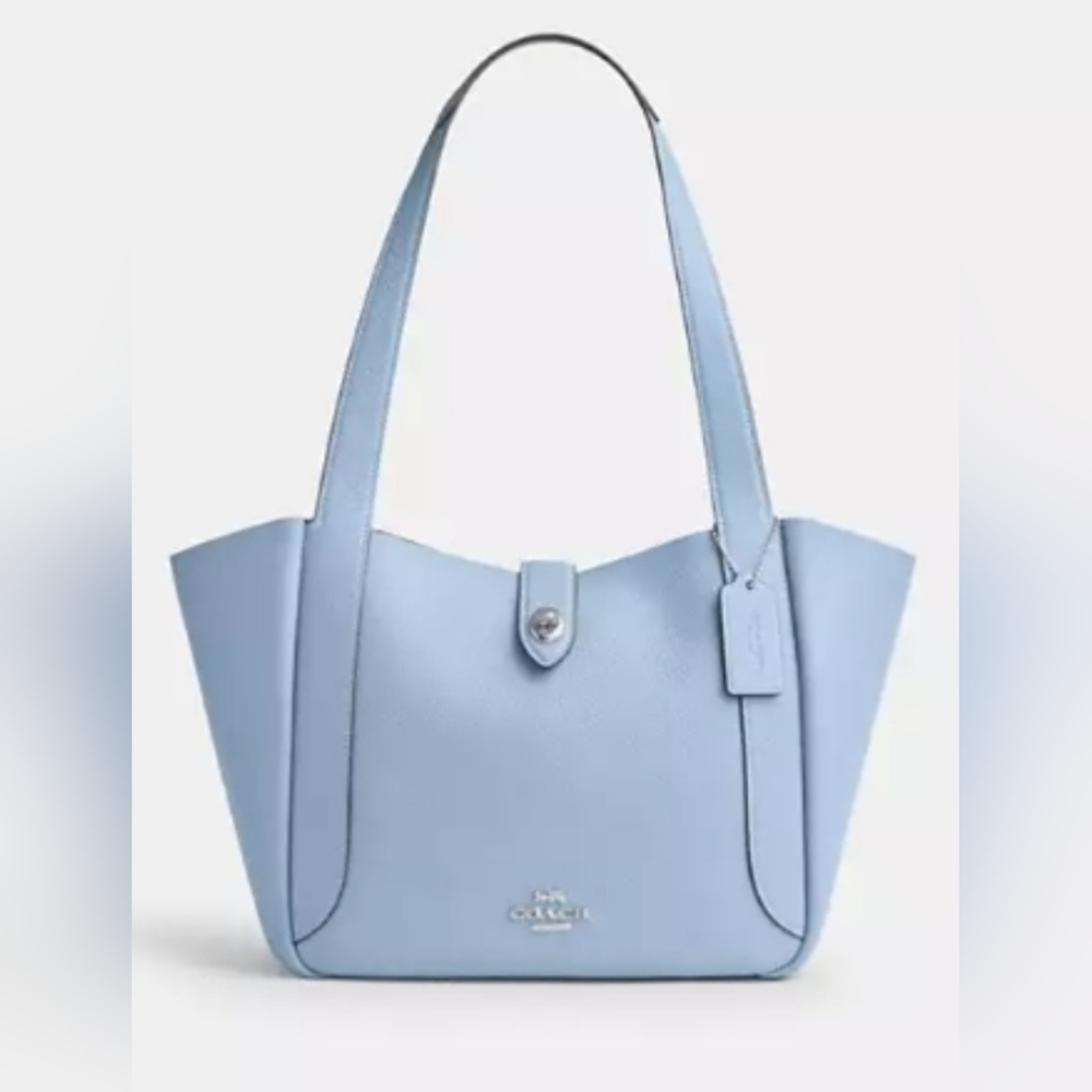 Coach Sky Blue Leather Tote